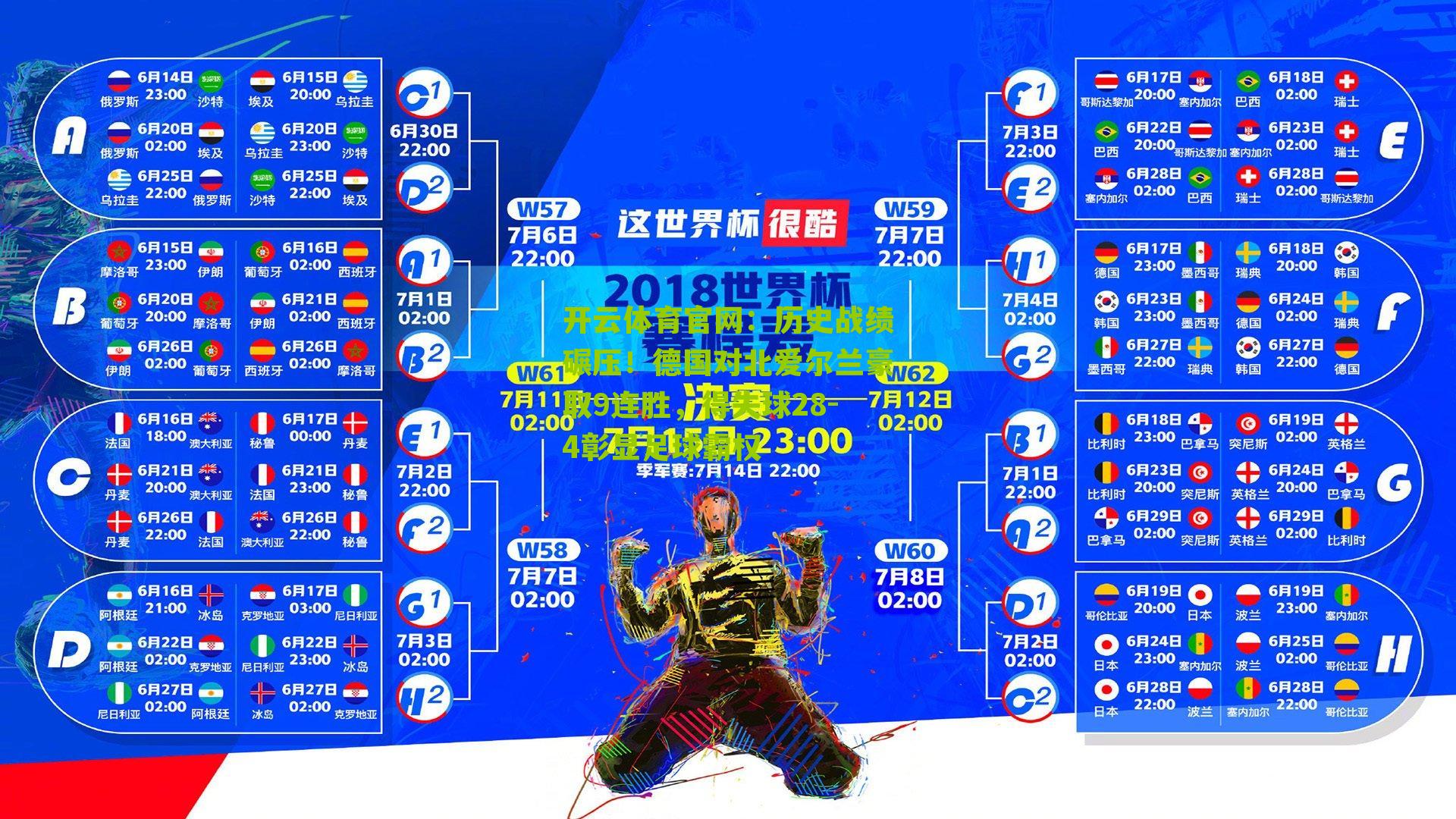 开云体育官网：历史战绩碾压！德国对北爱尔兰豪取9连胜，得失球28-4彰显足球霸权